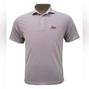 Horn Legend Alabama Crimson Tide Stripe Performance Polo Men’s M Golf Shirt